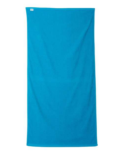 Velour Beach Towel - Aqua