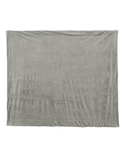 Micro Mink Sherpa Blanket - Grey
