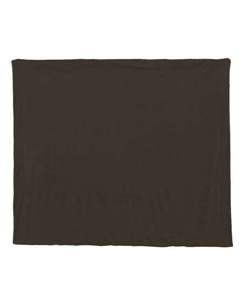Micro Mink Sherpa Blanket - Chocolate