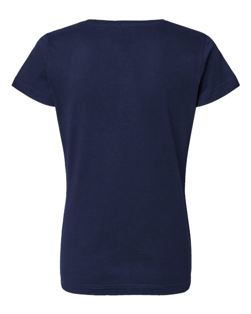 Women's Fine Jersey V-Neck Tee - Navy