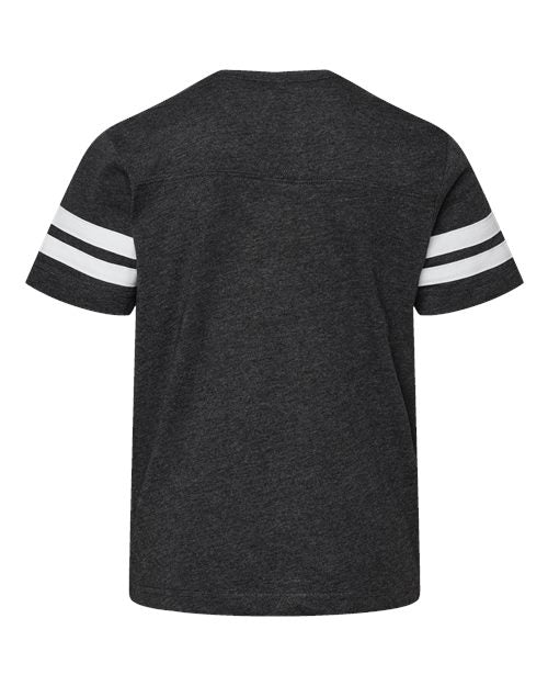 Youth Football Fine Jersey Tee - Vintage Smoke/ White