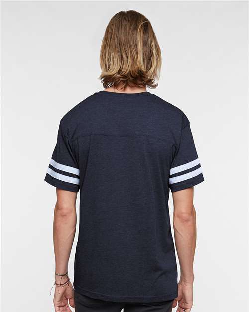 Men's Football Fine Jersey Tee - Vintage Navy/ White