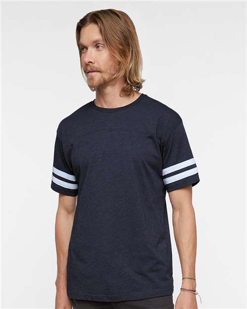 Men's Football Fine Jersey Tee - Vintage Navy/ White