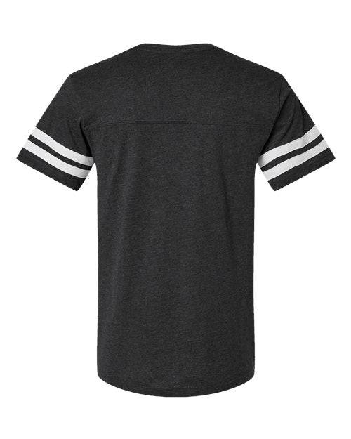 Men's Football Fine Jersey Tee - Vintage Smoke/ White