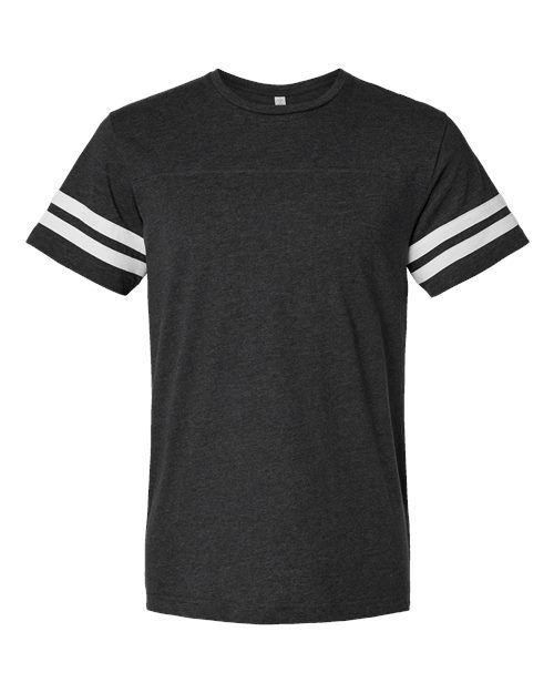 Men's Football Fine Jersey Tee - Vintage Smoke/ White