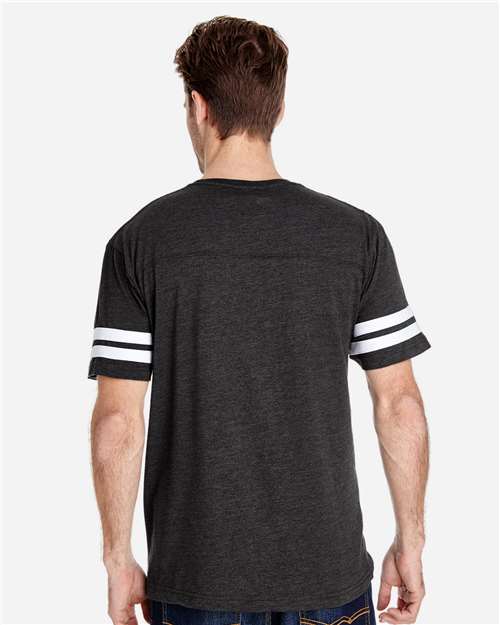 Men's Football Fine Jersey Tee - Vintage Smoke/ White