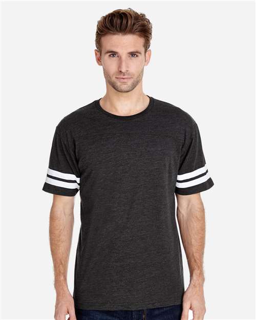 Men's Football Fine Jersey Tee - Vintage Smoke/ White