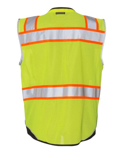 Unisex Premium Black Series® Black Bottom Class 2 Vest - Lime