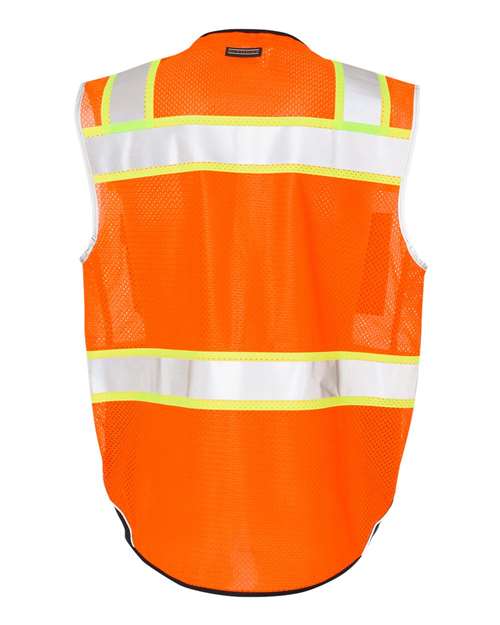 Unisex Premium Black Series® Black Bottom Class 2 Vest - Orange