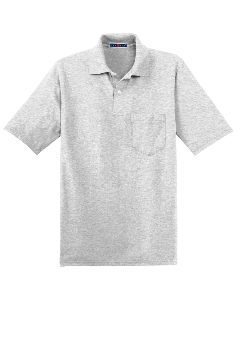 Jerzees Dri-Power Pocket Sport Shirt - Ash