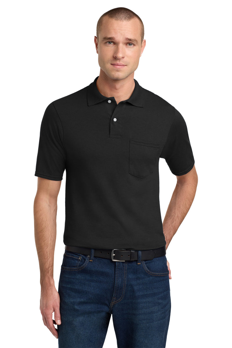 Jerzees Dri-Power Pocket Sport Shirt - Black