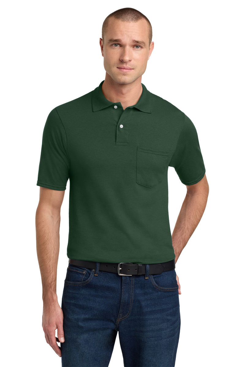 Jerzees Dri-Power Pocket Sport Shirt - Forest Green
