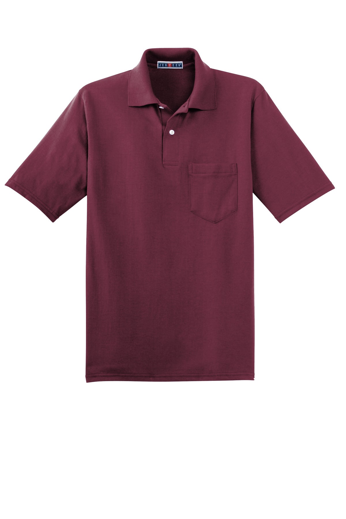 Jerzees Dri-Power Pocket Sport Shirt - Maroon