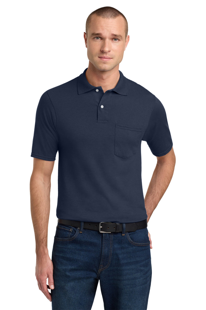 Jerzees Dri-Power Pocket Sport Shirt - J. Navy