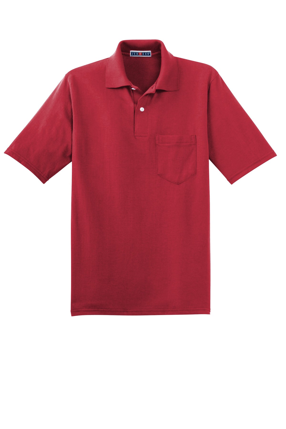 Jerzees Dri-Power Pocket Sport Shirt - True Red