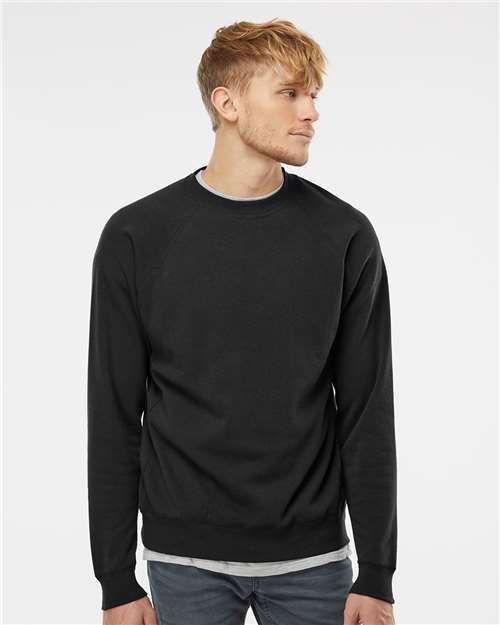 Unisex Special Blend Raglan Crewneck Sweatshirt - Black