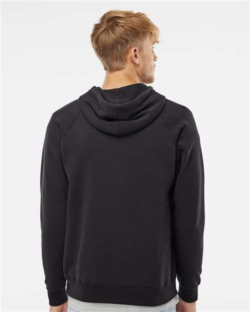 Unisex Special Blend Raglan Hooded Sweatshirt - Black