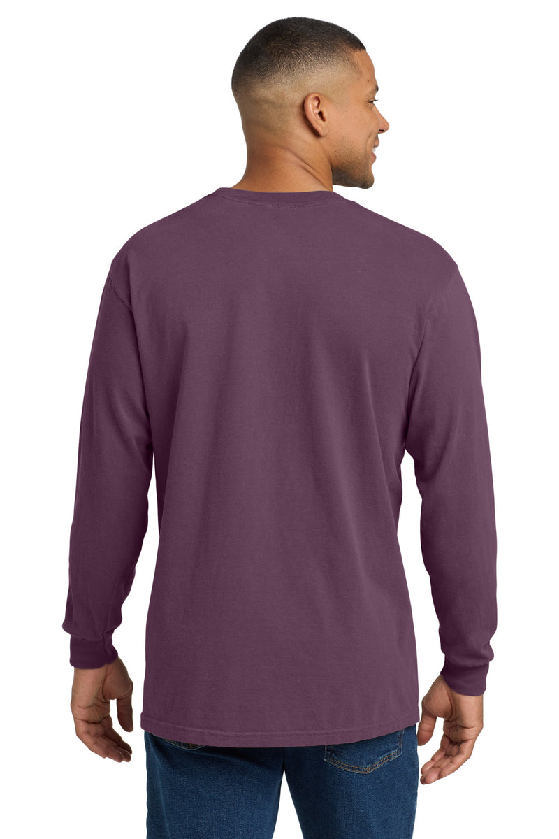COMFORT COLORS  Heavyweight Ring Spun Long Sleeve Pocket Tee - Berry
