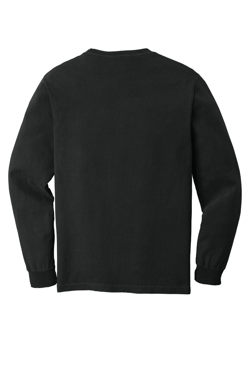 COMFORT COLORS  Heavyweight Ring Spun Long Sleeve Pocket Tee - Black