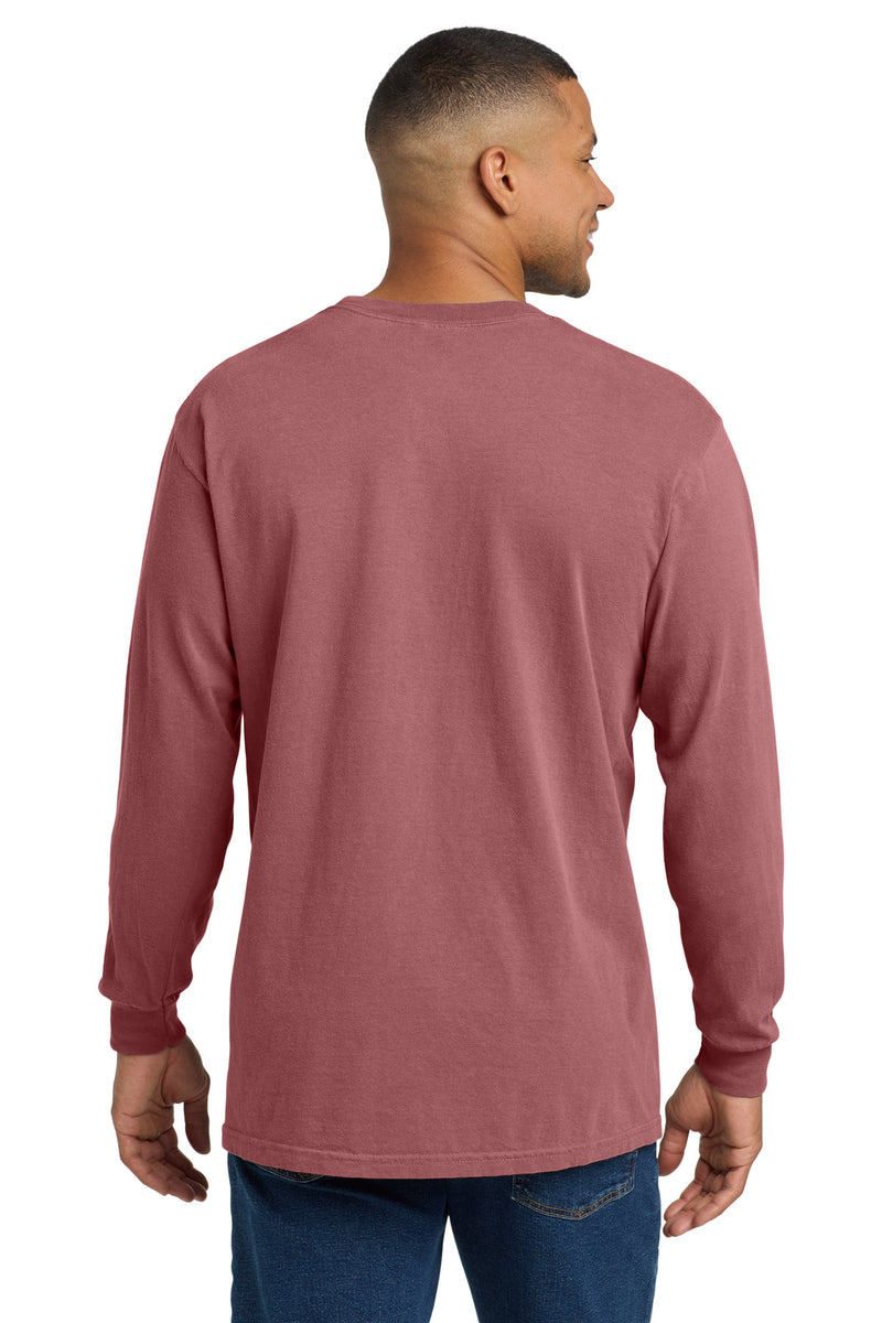 COMFORT COLORS  Heavyweight Ring Spun Long Sleeve Pocket Tee - Brick