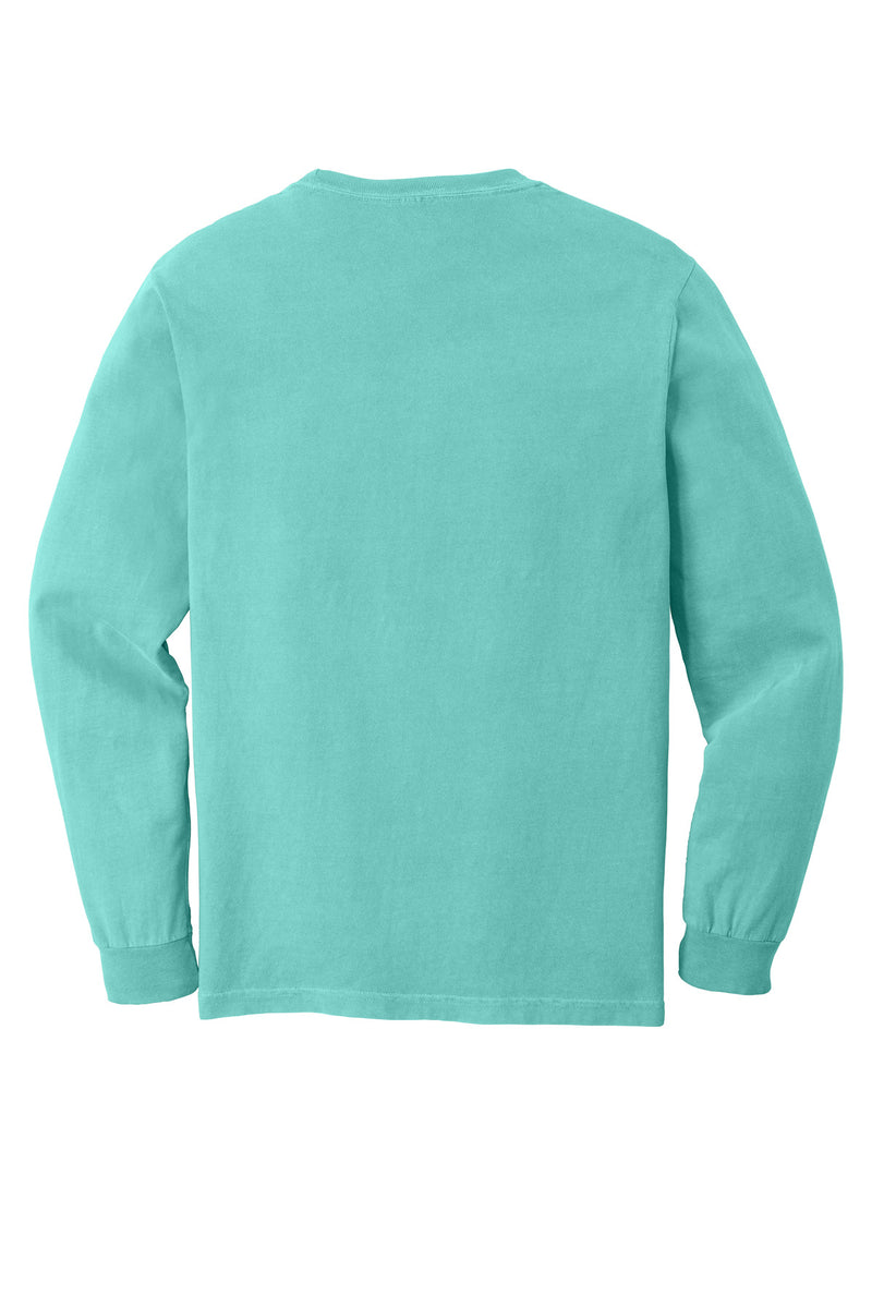 COMFORT COLORS  Heavyweight Ring Spun Long Sleeve Pocket Tee - Chalky Mint