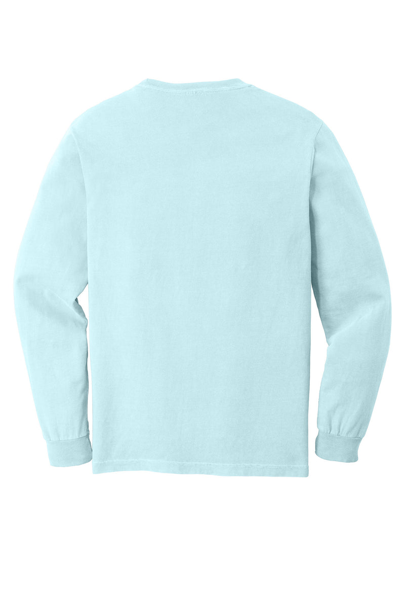 COMFORT COLORS  Heavyweight Ring Spun Long Sleeve Pocket Tee - Chambray