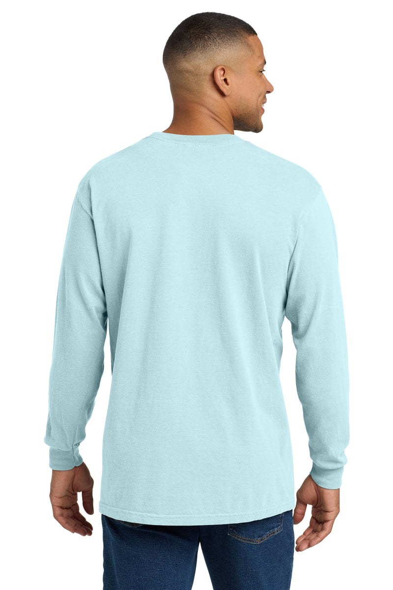 COMFORT COLORS  Heavyweight Ring Spun Long Sleeve Pocket Tee - Chambray