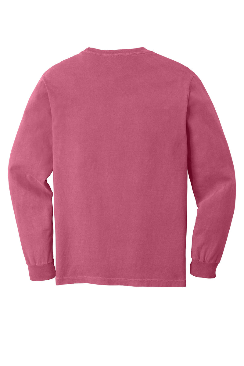 COMFORT COLORS  Heavyweight Ring Spun Long Sleeve Pocket Tee - Crunchberry