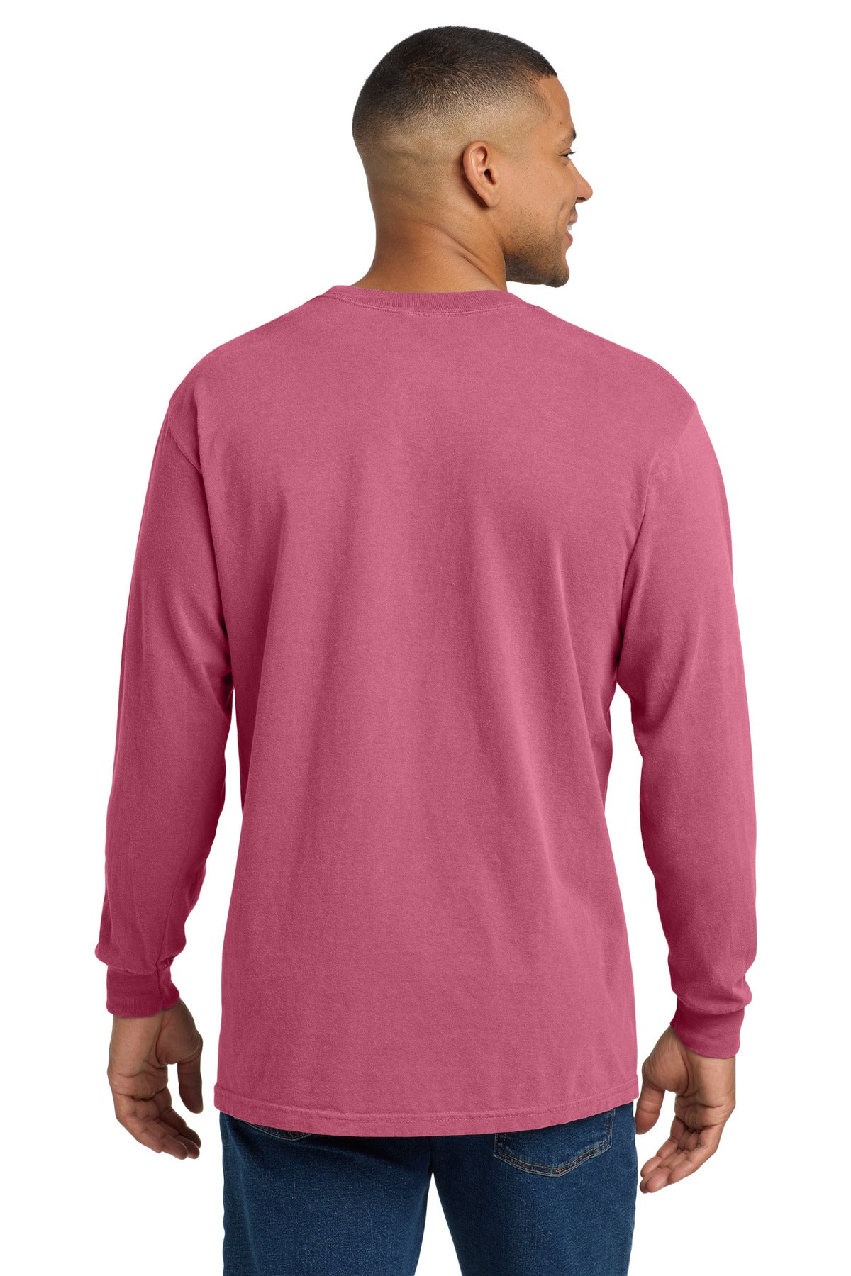 COMFORT COLORS  Heavyweight Ring Spun Long Sleeve Pocket Tee - Crunchberry