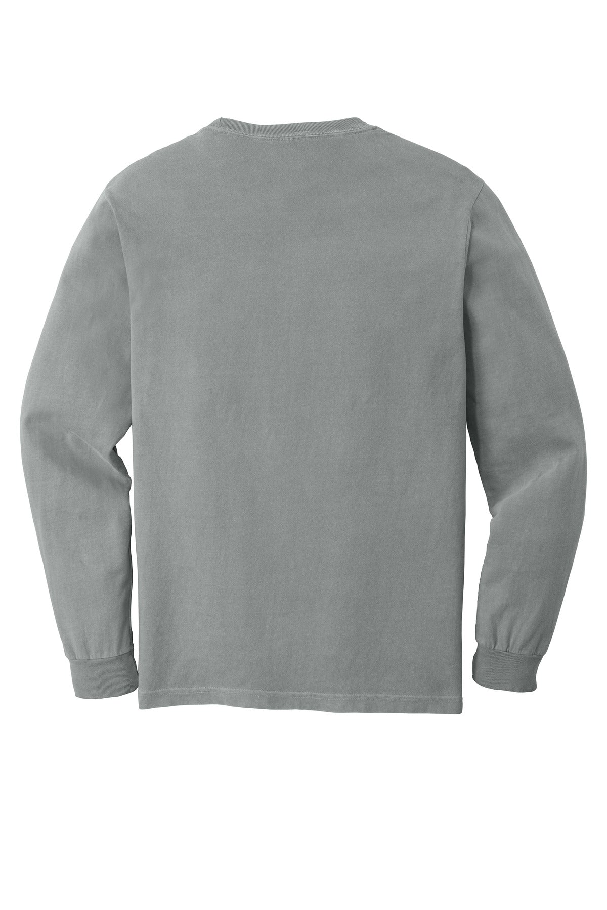 COMFORT COLORS  Heavyweight Ring Spun Long Sleeve Pocket Tee - Granite