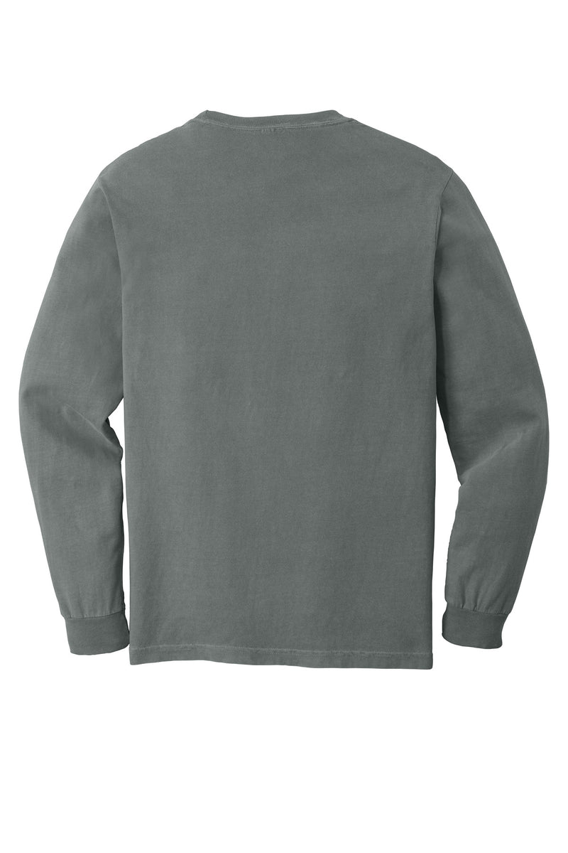 COMFORT COLORS  Heavyweight Ring Spun Long Sleeve Pocket Tee - Grey