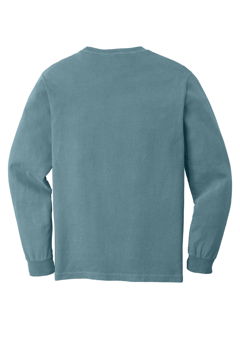COMFORT COLORS  Heavyweight Ring Spun Long Sleeve Pocket Tee - Ice Blue