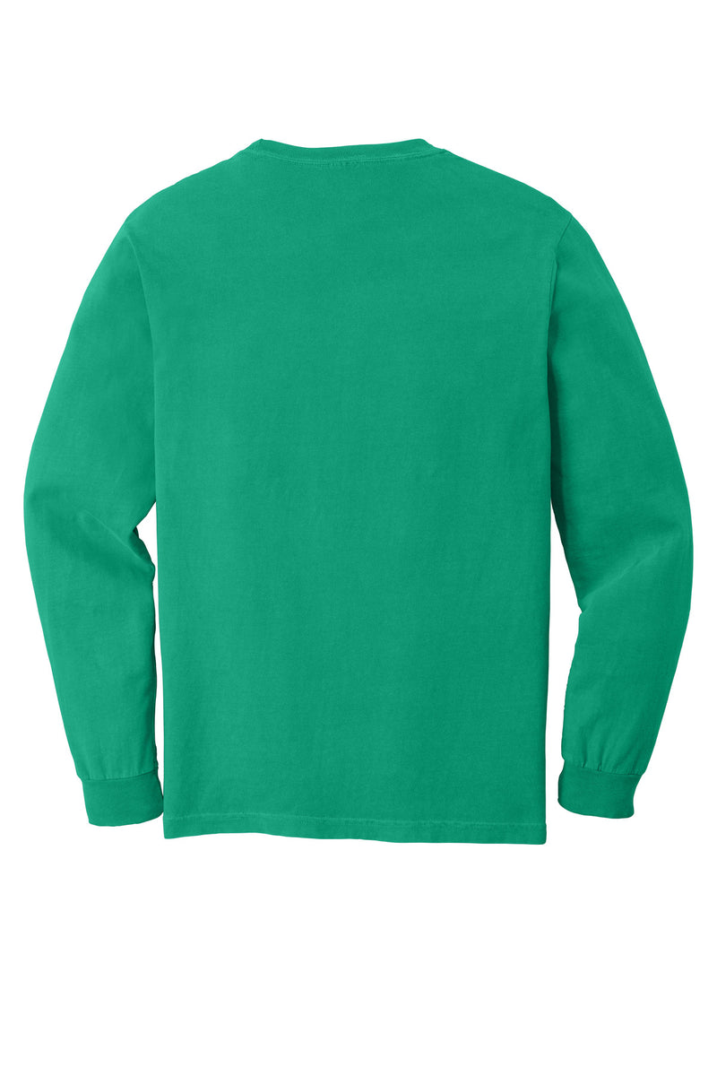 COMFORT COLORS  Heavyweight Ring Spun Long Sleeve Pocket Tee - Island Green