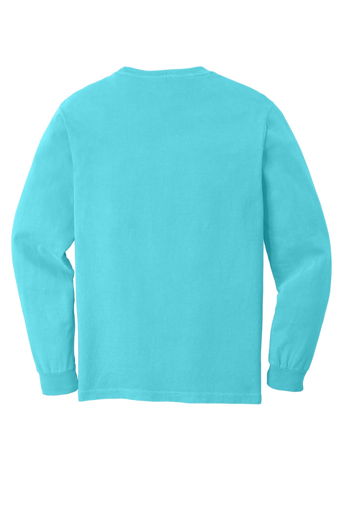 COMFORT COLORS  Heavyweight Ring Spun Long Sleeve Pocket Tee - Lagoon