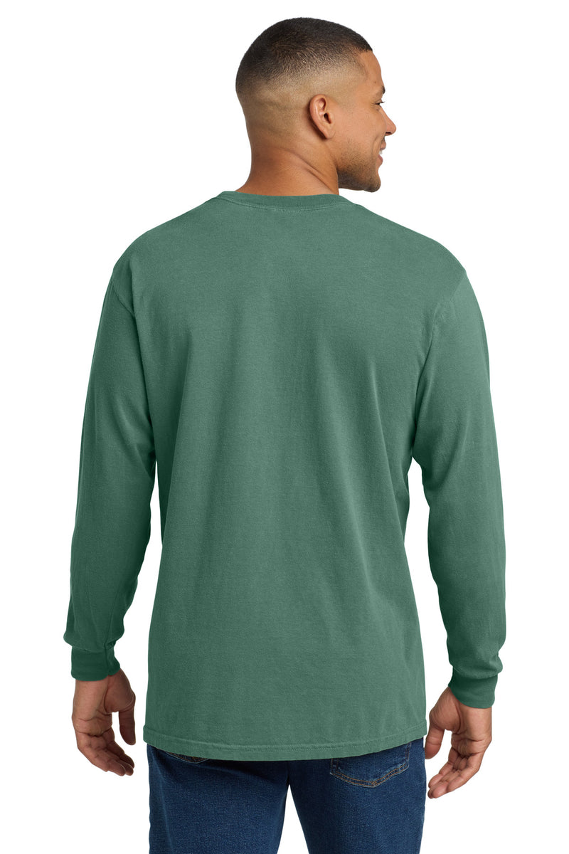 COMFORT COLORS  Heavyweight Ring Spun Long Sleeve Pocket Tee - Light Green