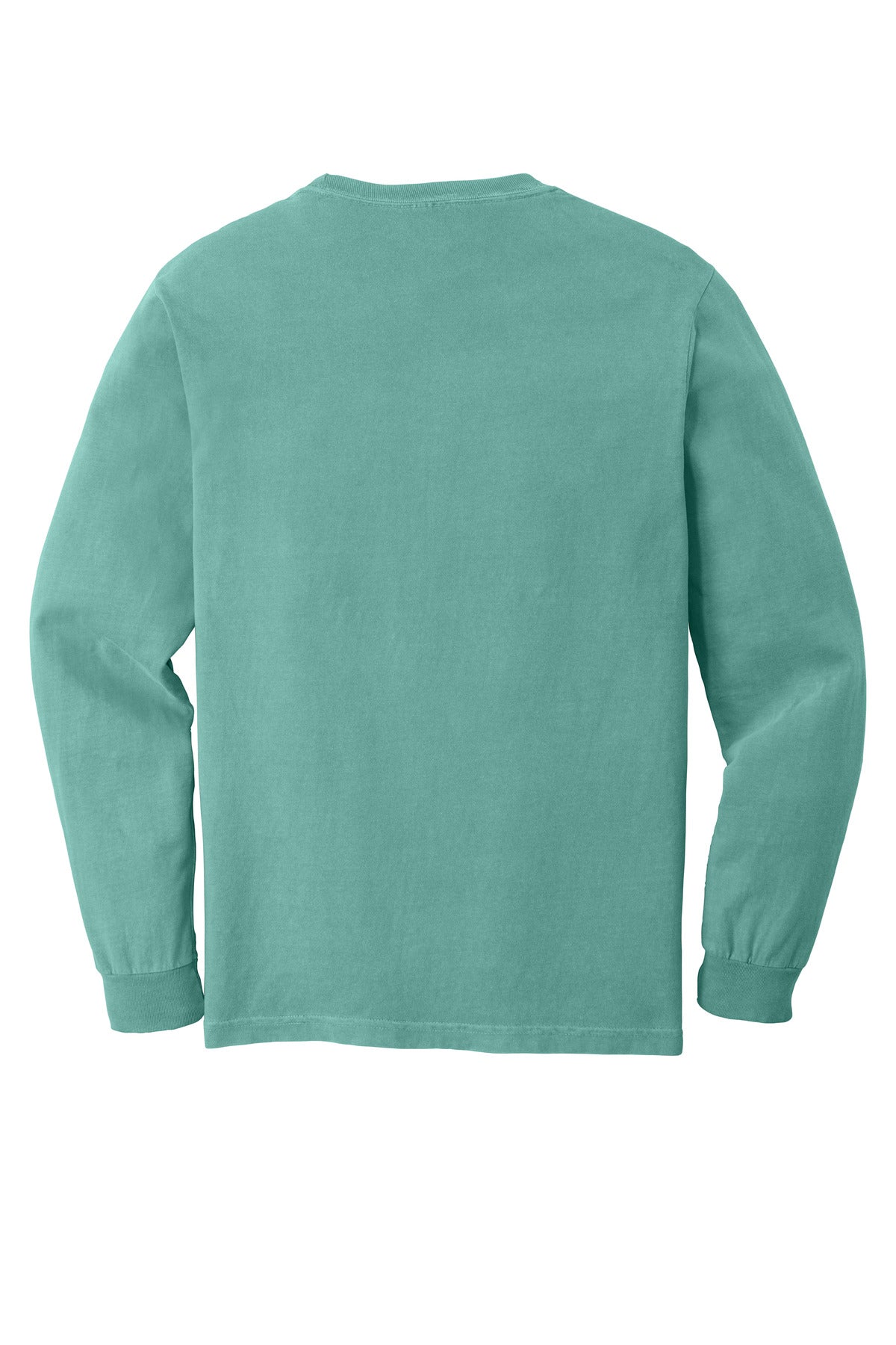 COMFORT COLORS  Heavyweight Ring Spun Long Sleeve Pocket Tee - Seafoam