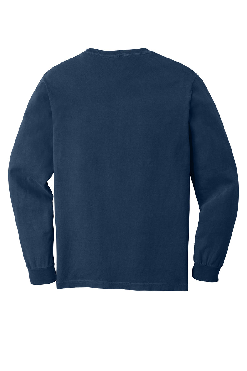 COMFORT COLORS  Heavyweight Ring Spun Long Sleeve Pocket Tee - True Navy