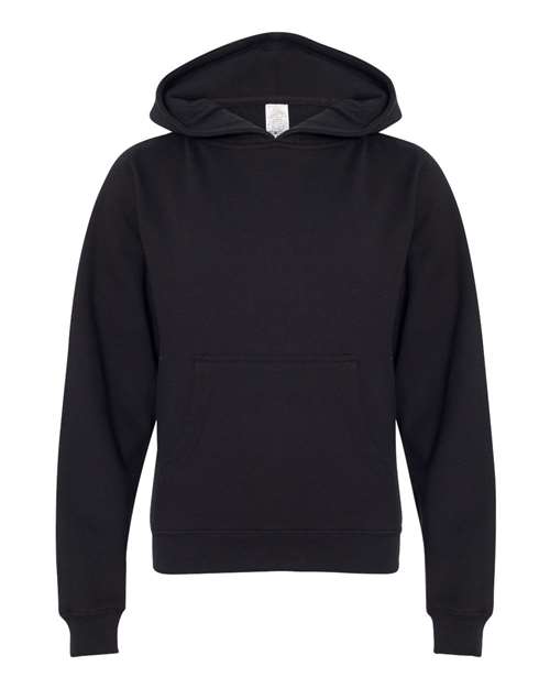 Youth Midweight Hooded Sweatshirt - Black
