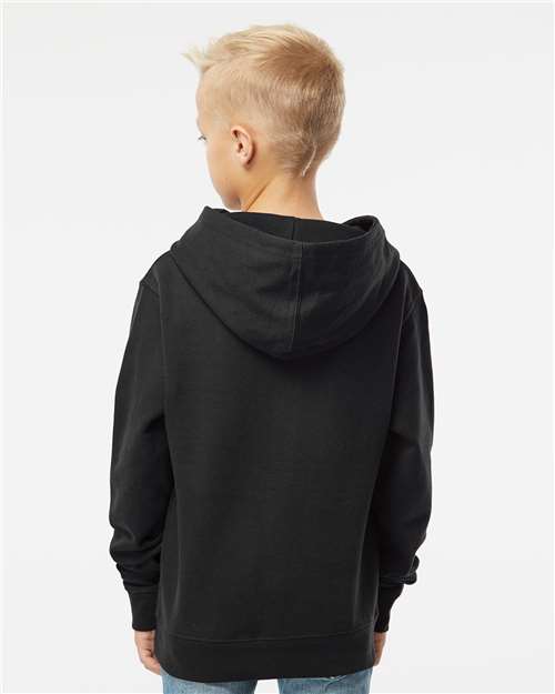 Youth Midweight Hooded Sweatshirt - Black