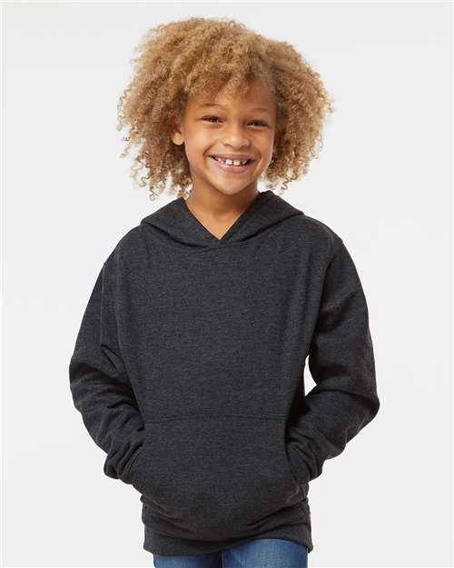 Youth Midweight Hooded Sweatshirt - Charcoal Heather