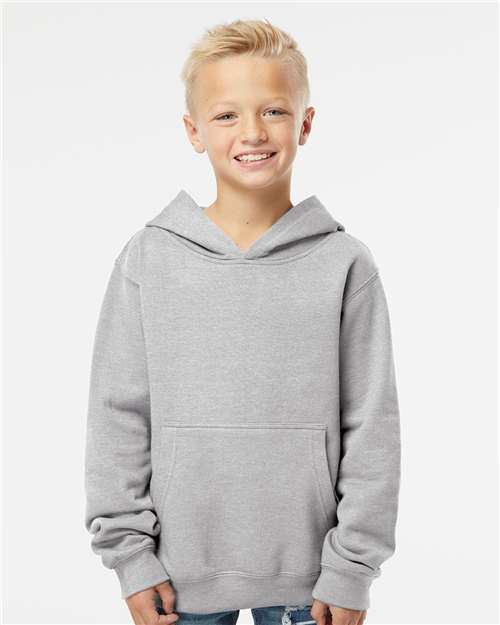 Youth Midweight Hooded Sweatshirt - Grey Heather