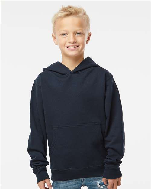 Youth Midweight Hooded Sweatshirt - Classic Navy