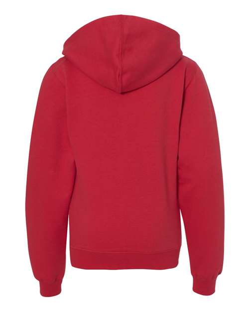 Youth Midweight Hooded Sweatshirt - Red
