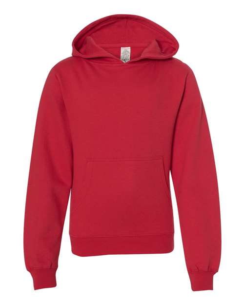 Youth Midweight Hooded Sweatshirt - Red