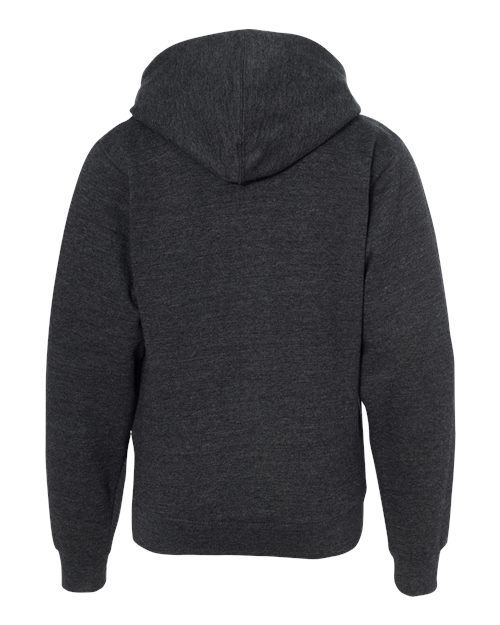 Youth Midweight Full-Zip Hooded Sweatshirt - Charcoal Heather