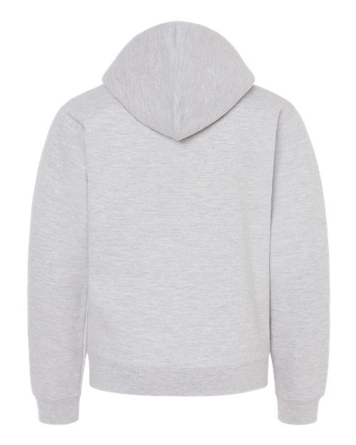 Youth Midweight Full-Zip Hooded Sweatshirt - Grey Heather