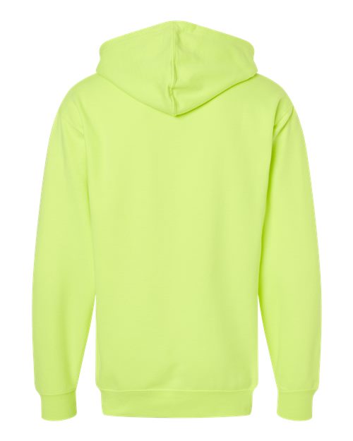 Unisex Midweight Full-Zip Hooded Sweatshirt - Safety Yellow