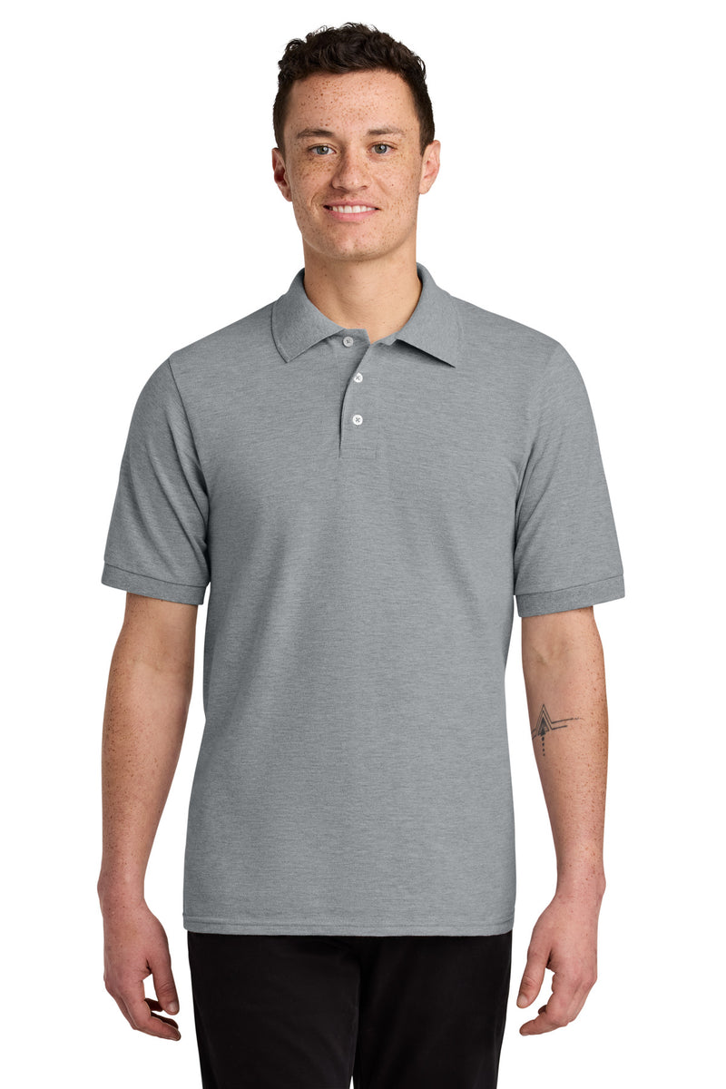 Jerzees Unisex Premium Ring Spun Cotton Pique Sport Shirt - Athletic Heather