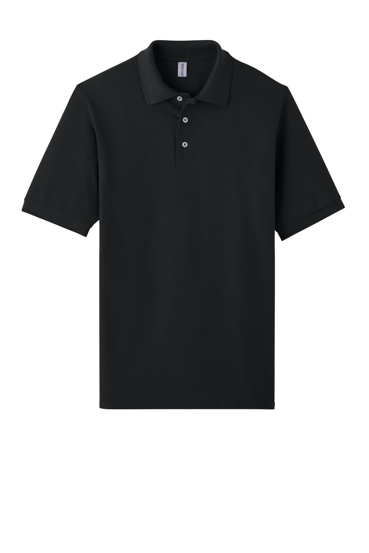 Jerzees Unisex Premium Ring Spun Cotton Pique Sport Shirt - Black