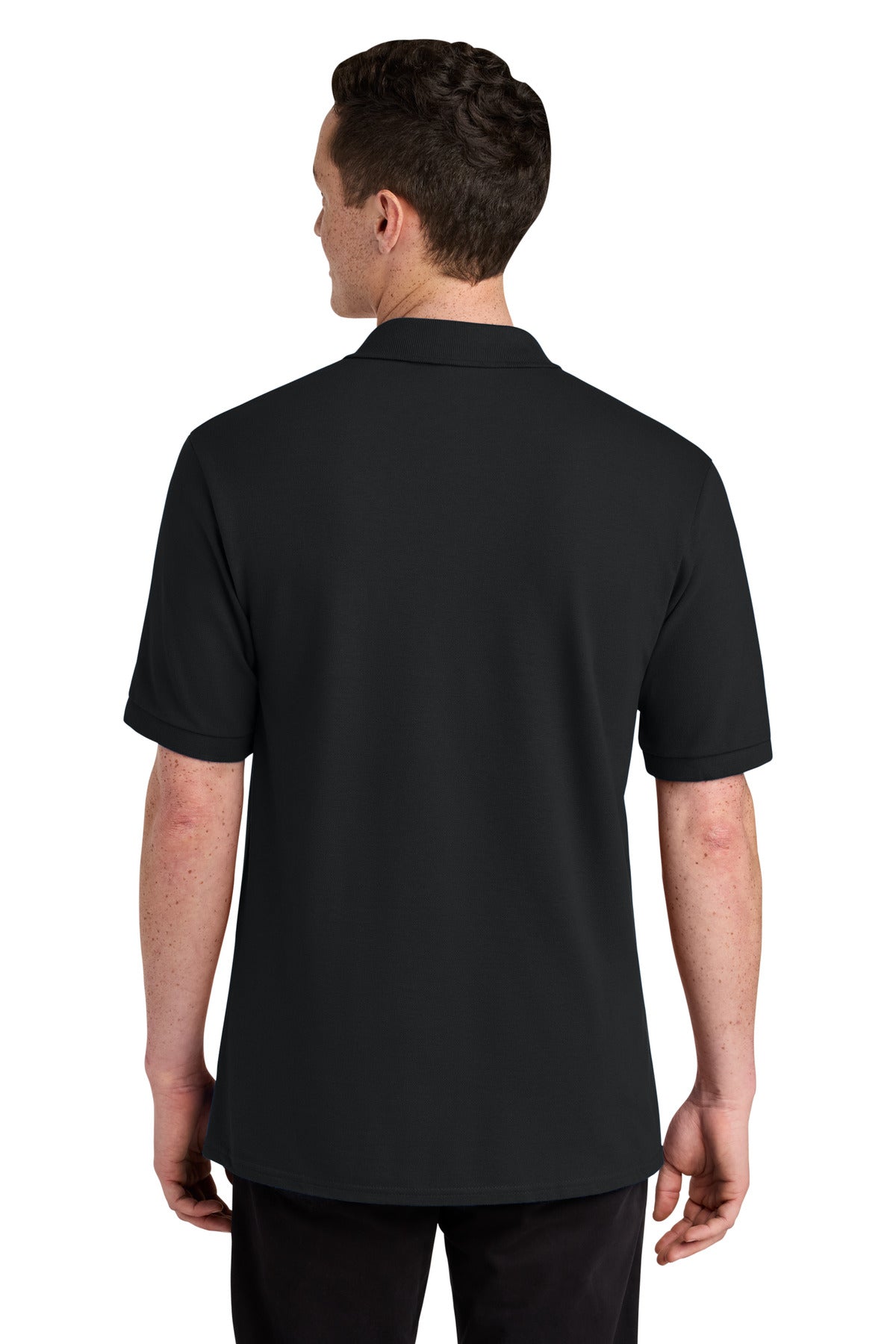 Jerzees Unisex Premium Ring Spun Cotton Pique Sport Shirt - Black